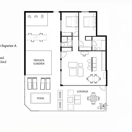 Superior A: Private Pool & Concierge Appartement *